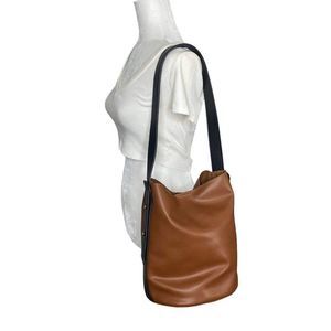 Anthropologie Brown and Black Shoulder Bag
